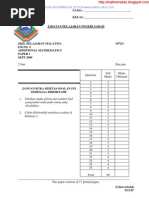 2009-PERCUBAAN Matematik Tambahan+Skema (SABAH) PDF