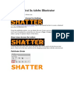 Shattered Text in Adobe Illustrator: Create The Text & Convert To Outlines