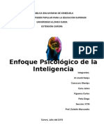 Enfoque Psicologico de La Inteligencia