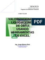 Liquidaciones y Valorizaciones de Obra en Excel