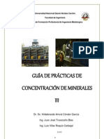 Guía de Practicas de Concentración de Minerales Iii