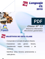 Clase 13 Lenguaje Cpech - Generos Literarios (OliverClases)