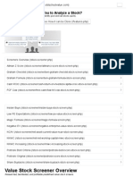 Value Stock Screener