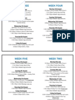 Summer Holiday Timetable 2013