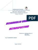 Desarrollo Urbano Retrospectivo