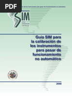 Guia SIM para La Calibracion de Los Instrumentos para Pesar