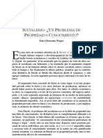 Socialismo Un Problema de Propiedad o Conocimiento