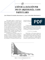 La Aplicacion de La Datacion Por Radiocarbono en Arqueologia, Casos Particulares