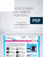 How To Scrap Any Website's Content Using Scrapy