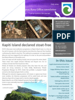 Kapiti Island Declared Stoat-Free: in This Issue