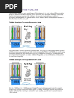 Cable: Color-Code Standards: T-568A Straight-Through Ethernet Cable