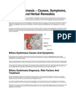 Biliary Dyskinesia Patho