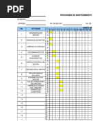 Programa de Mantenimiento A Un Motor Electrico