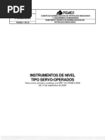 NRF-161-PEMEX-2011 Instrumentos de Nivel Tipo Servooperados