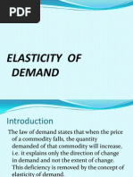 Elasticity of Demand