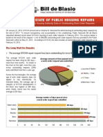 Troubling State of Public Housing Repairs: A Snapshot of NYCHA Data On Outstanding Work Order Requests