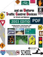 Manual On Uniform Traffic Control Devices (MUTCD) For Streets and Highways - 2003 Edition