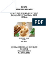 Kewirausahaan Aneka Resep Kue Dan Obat Herbal