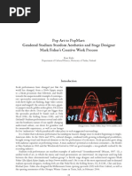 Pop Art To Popmart: Gendered Stadium Stardom Aesthetics and Stage Designer Mark Fisher'S Creative Work Process