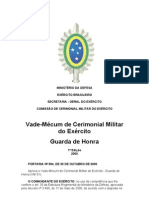 Cerimonial Militar Do Exército GUARDA DE HONRA