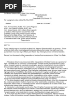 Petition To The Appellate Court Second Department NY State Supreme Court Pursuant To Article 78 (CPLR 7801-7806)