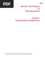 Module1: Brief Review of Thermodynamics: NPTEL IIT Kharagpur: Prof. K.P. Sinhamahapatra, Dept. of Aerospace Engineering