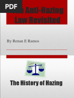 The Anti-Hazing Law Revisited - 2