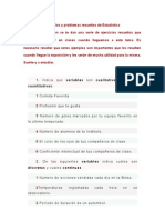 Ejercicios y Problemas Resueltos de Estadística