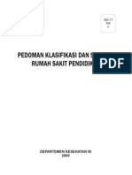 Buku - Pedoman Klasifikasi Dan Standar Rumah Sakit Pendidikan - Depkes RI, 2009