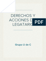 Derechos y Acciones Del Legatario