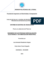 Analisis de Fallas y Control de Protecciones Como Prevencion de Riesgos Electricos