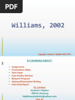 Williams, 2002 Solution