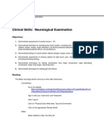 Neurological Exam Lecture Notes