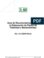 Guía para La Elaboración de Planes de Fiabilidad y Mantenibilidad