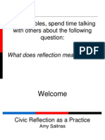 SW 2013 Civic Reflection As A Practice