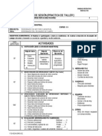 Plan de Sesion (Practica de Taller) Univer