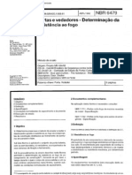 NBR 6.479 (1992-Portas e Vedadores Determinação Da Resistência Ao Fogo)