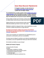 Batidos para Ganar Masa Muscular Rápidamente