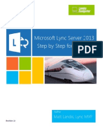 Microsoft Lync Server 2013 Step by Step For Anyone - REV2013