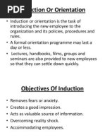 Induction or Orientation