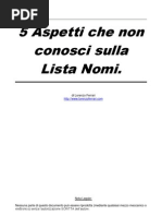 5 Aspetti Che Non Conosci Sulla Lista Nomi.