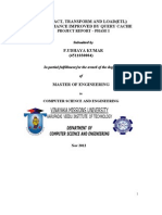 Extract, Transform and Load (Etl) Performance Improved by Query Cache