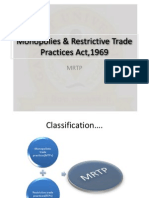 Monopolies & Restrictive Trade Practices Act, 1969