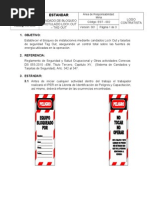 EST-002 - Estándar de Bloqueo Lock Out y Tag Out