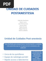 Unidad de Cuidados Postanestesia