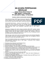 Susunan Acara Perpisahan Sekolah