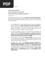 Aclaracion Derecho de Peticion Del Dia 27 de Junio Del 2013