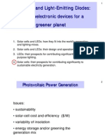 Solar Cells and Light