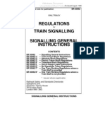 Regulations Train Signalling Signalling General Instructions