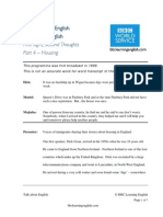 BBC Learning English Talk About English: First Sight, Second Thoughts Part 4 - Housing